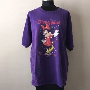 Vintage Disneyland Resort 100% cotton purple shirt